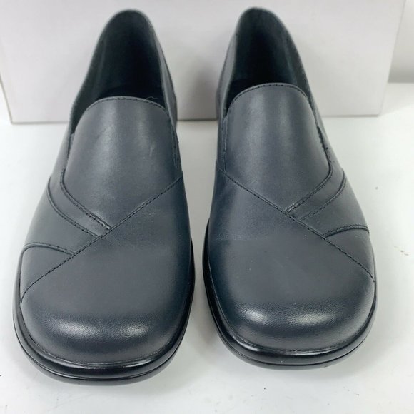 Clarks 84633 Blue Leather Slip On Loafer Wm Sz 7N - Picture 4 of 10